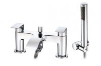 Marflow Lenso Bath Shower Mixer Shower Kit Chrome