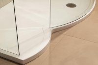 Roman Lumin8 1400 x 900mm Curved Panel Shower Tray Left Hand