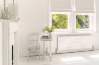Bisque Decorative Panel Horizontal Radiator  - White -507mm x 600mm
