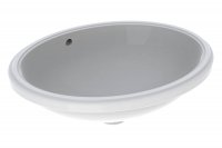 Geberit VeriForm 500mm Oval Undercounter Basin - With Overflow