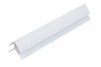 Zest Pvc External Corner For Use with 5mm Panels - 2600mm x 6.2mm - White