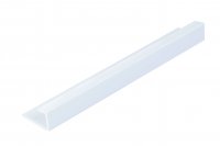 Zest Pvc End U Cap Trims for Use with 1000/10mm Panels - 2400mm x 11mm - White