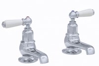 Perrin & Rowe Bath Pillar Taps with Lever Handles (3455)