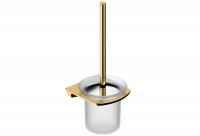 RAK Petit Square Toilet Brush Holder - Gold