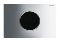 Geberit Sigma 10 Chrome Gloss/Chrome Matt/Chrome Gloss Touchless WC Flush For Sigma Cistern 12cm, Battery Powered*
