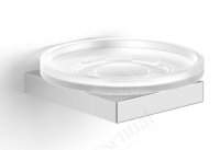 Essential Urban Square Soap Dish Holder with Glass Dish
