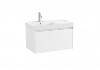 Roca Ona Unik 800mm Left Hand Basin & Matt White Unit (1 Drawer)