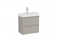 Roca Ona Unik Compact 600mm Basin & Matt Grey Unit (2 Drawers)