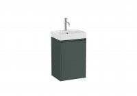 Roca Ona Unik Compact 400mm Basin & Matt Green Unit (1 Drawer)