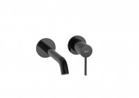 Roca Ona Wall-Mounted Built-in Basin Mixer - Titanium Black