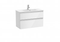 Roca The Gap Compact Gloss White 800mm 2 Drawer Vanity Unit with Basin
