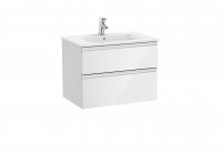 Roca The Gap Gloss White 700mm 2 Drawer Vanity Unit with Basin