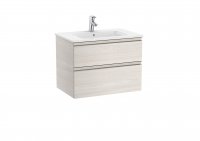 Roca The Gap Nordic Ash 700mm 2 Drawer Vanity Unit with Basin