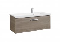 Roca Prisma Textured Ash 1100mm Basin & Unit with 1 Drawer - Right Hand