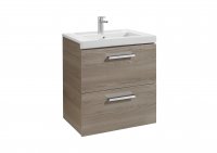 Roca Prisma Textured Ash 600mm Basin & Unit with 2 Drawers
