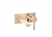 Roca Naia Wall-Mounted Basin Mixer - Rose Gold