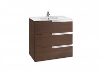 Roca Victoria-N Textured Wenge 1000mm Unit and Basin with 3 Drawers