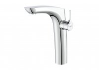 Roca Insignia Single Lever Extended Height Basin Mixer With Smooth Body, Cold Start 3/8"