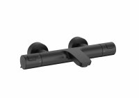 Roca T-500 Matt Black Wall-Mounted Thermostatic Bath/Shower Mixer