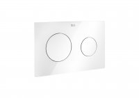 Roca In-Wall PL10 Dual Flush Plate - White