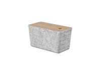 Roca Tura Small Felt Box with Cork Cover