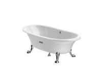 Roca Eliptico 1700 x 850mm Freestanding Cast Iron Bath - White