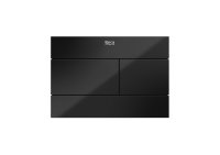 Roca In-Wall PS2 Dual Flush Plate - Crystal Black