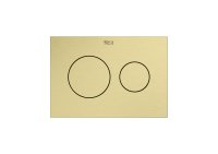 Roca In-Wall PS3 Dual Flush Plate - Brushed Brass