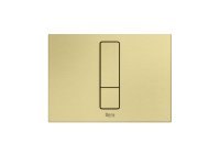 Roca In-Wall PS4 Dual Flush Plate - Brushed Brass