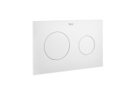 Roca In-Wall PL10 Dual Flush Plate - Matt White
