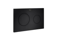 Roca In-Wall PL10 Dual Flush Plate - Matt Black