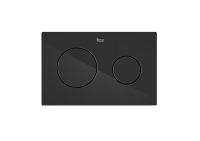 Roca In-Wall PL10 Dual Flush Plate - Titanium Black
