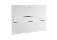 Roca In-Wall PL7 Dual Flush Plate - Matt White