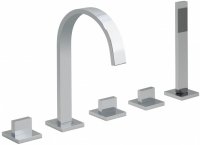 Vado Geo 5 Hole Bath Shower Mixer