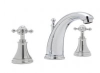 Perrin & Rowe 3Hole Deck Mounted Basin Mixer with Crosshead Handles (3713)