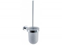 Vado Life Toilet Brush and Frosted Glass Holder
