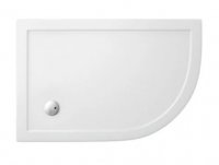 Zamori 1200 x 800mm White Right Hand Offset Quadrant Shower Tray