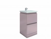 RAK Resort 500mm Floor Standing Basin Unit - Matt Mushroom