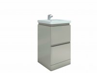 RAK Resort 500mm Floor Standing Basin Unit - Matt Grey