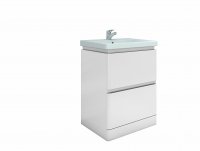 RAK Resort 650mm Floor Standing Basin Unit - Matt White