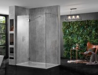 Aquadart Wetroom 10 Walk In with Return Panel and Side Panel