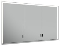 Keuco Royal Lumos 1200 x 735 x 165mm Recessed Mirror Cabinet - Anodised Silver