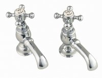 Silverdale Victorian Bath Pillar Taps