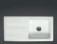RAK Belfast And Butler Kitchen Sinks Gourmet Sink 4 Single Bowl With Single Contemporary Reversible Drainer 1010mm