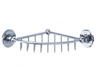 Burlington Bathrooms Chrome Corner Basket