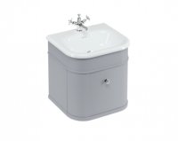Burlington Bathrooms Chalfont Grey 55cm Single Drawer Vanity Unit