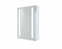 RAK Sagittarius 500x700mm Led Illuminated Mirrored Cabinet - Silvery White