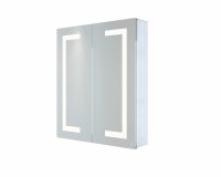 RAK Sagittarius 600x700mm Led Illuminated Mirrored Cabinet - Silvery White