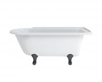 Burlington Bathrooms Hampton 150 x 75cm White Right Hand Shower Bath