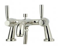 Perrin & Rowe Deck Mounted Bath Shower Mixer with Lever Handles